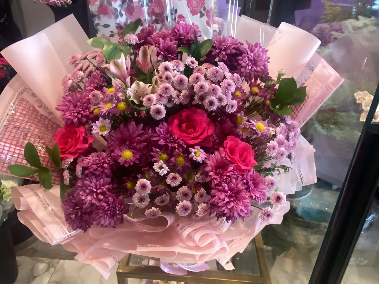 Amazing Cherry Rose Bouquet