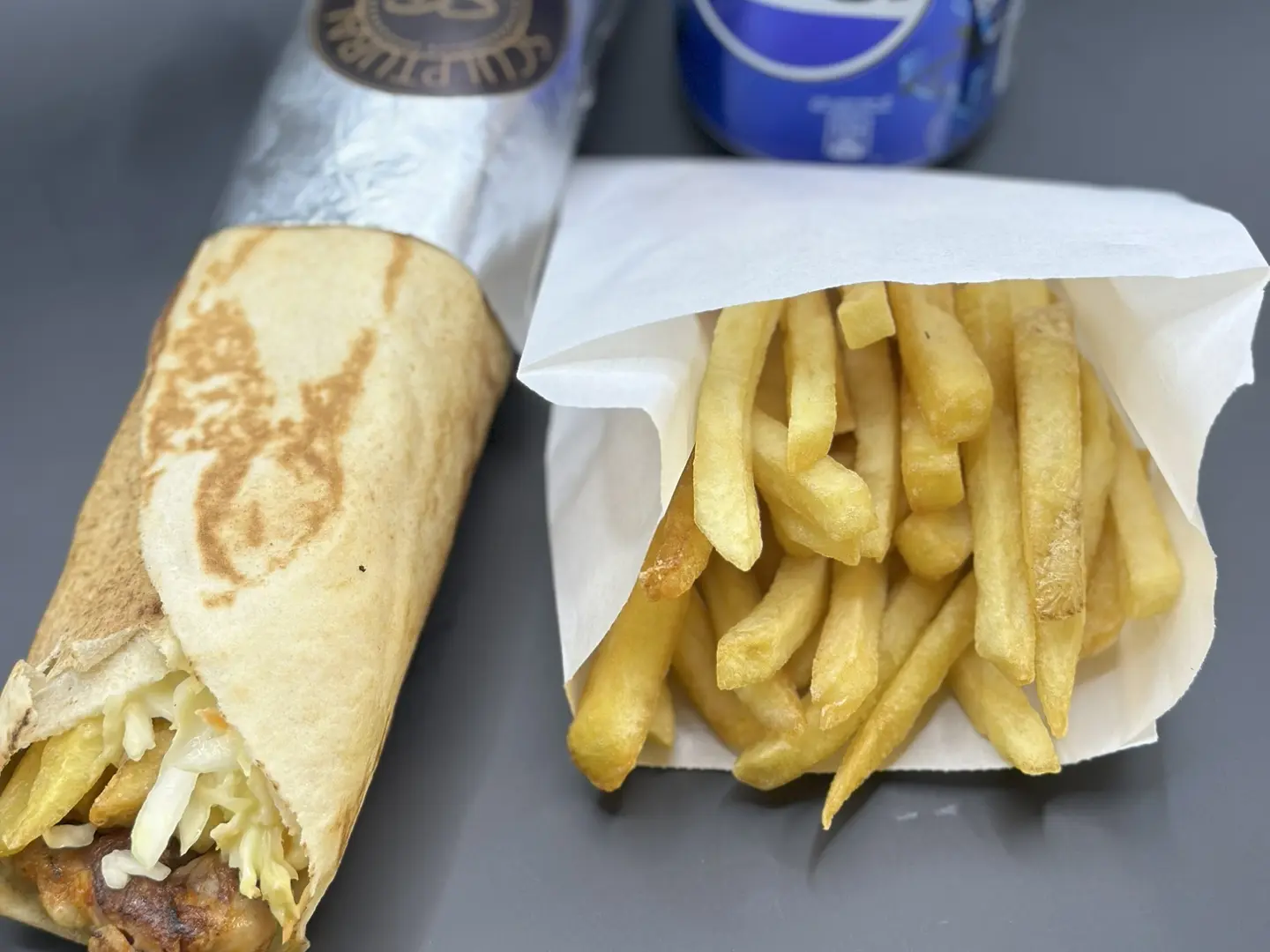 Shawarma Smoked Chicken Roll Combo