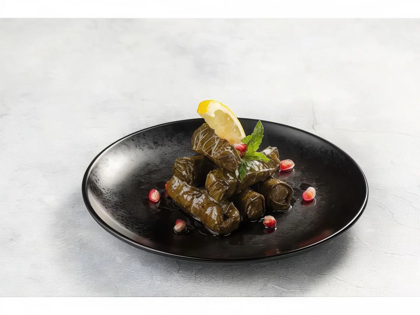 طاجن كوارع مع ورق العنب