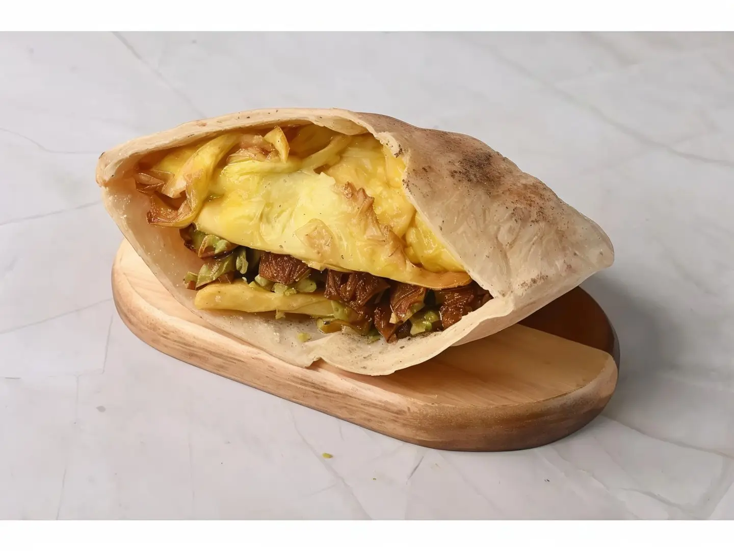 Potato Slices With Eggplant