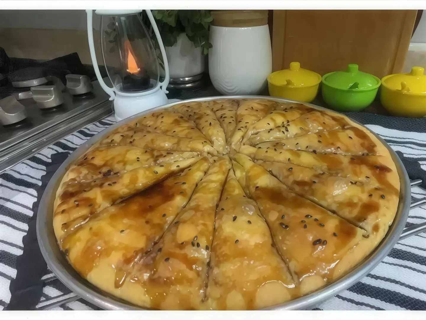 Sesame Pie With Honey