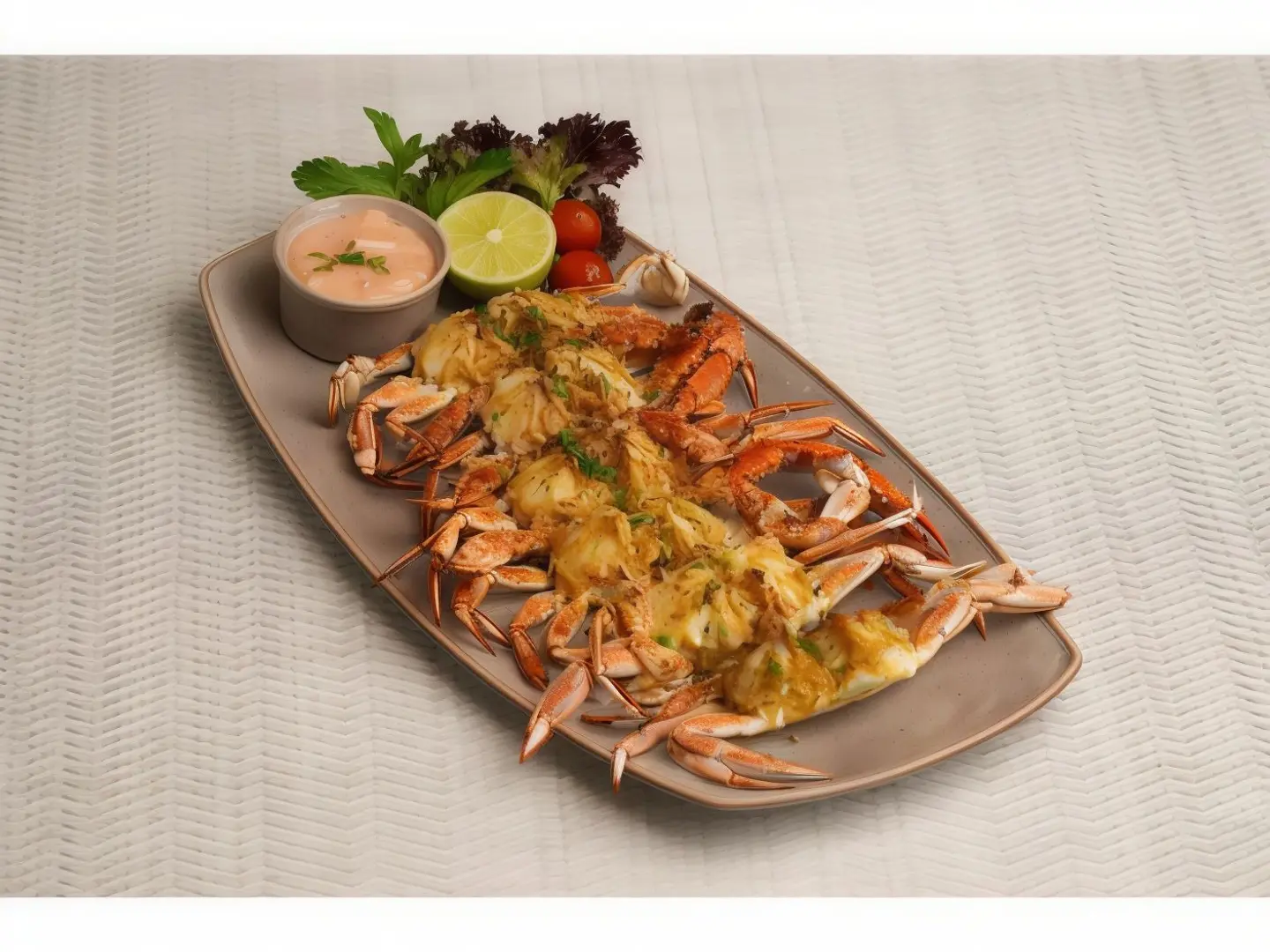 Grilled Crab Seafood Style