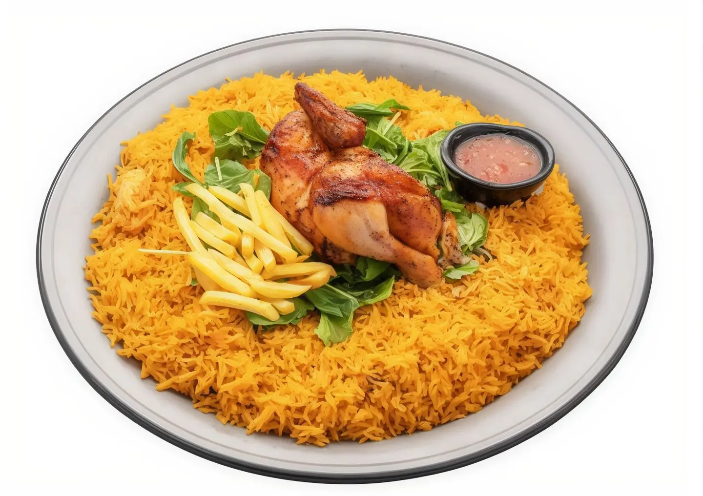 نصف حبه دجاج شواية سادة