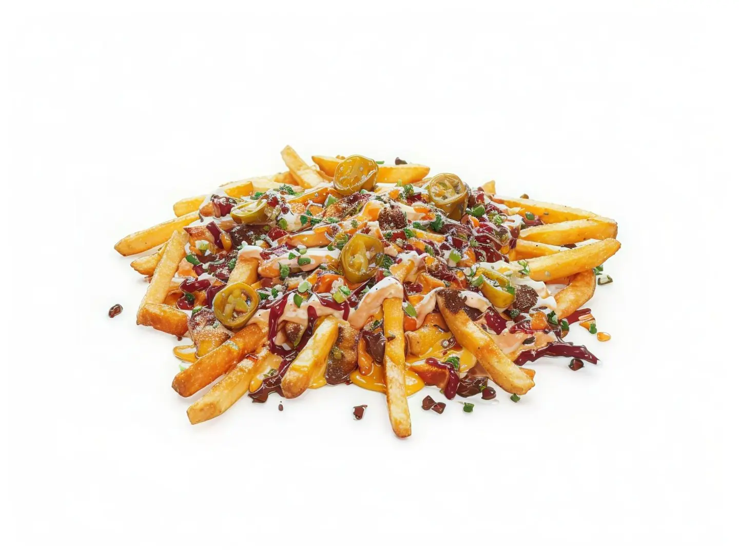 Fries With Mixed Sauces