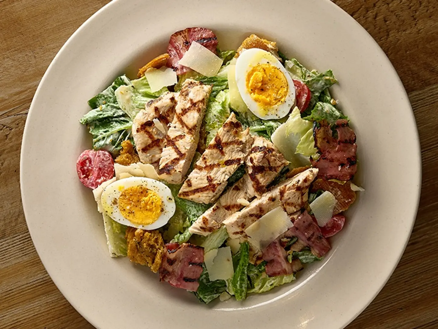 Garlic Chicken Caesar Salad