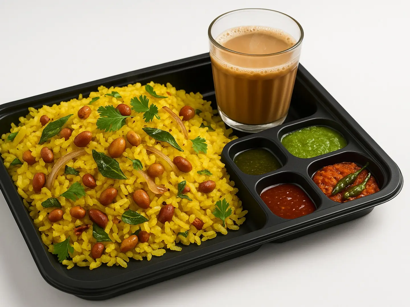 Kandha Poha With Chai Combo