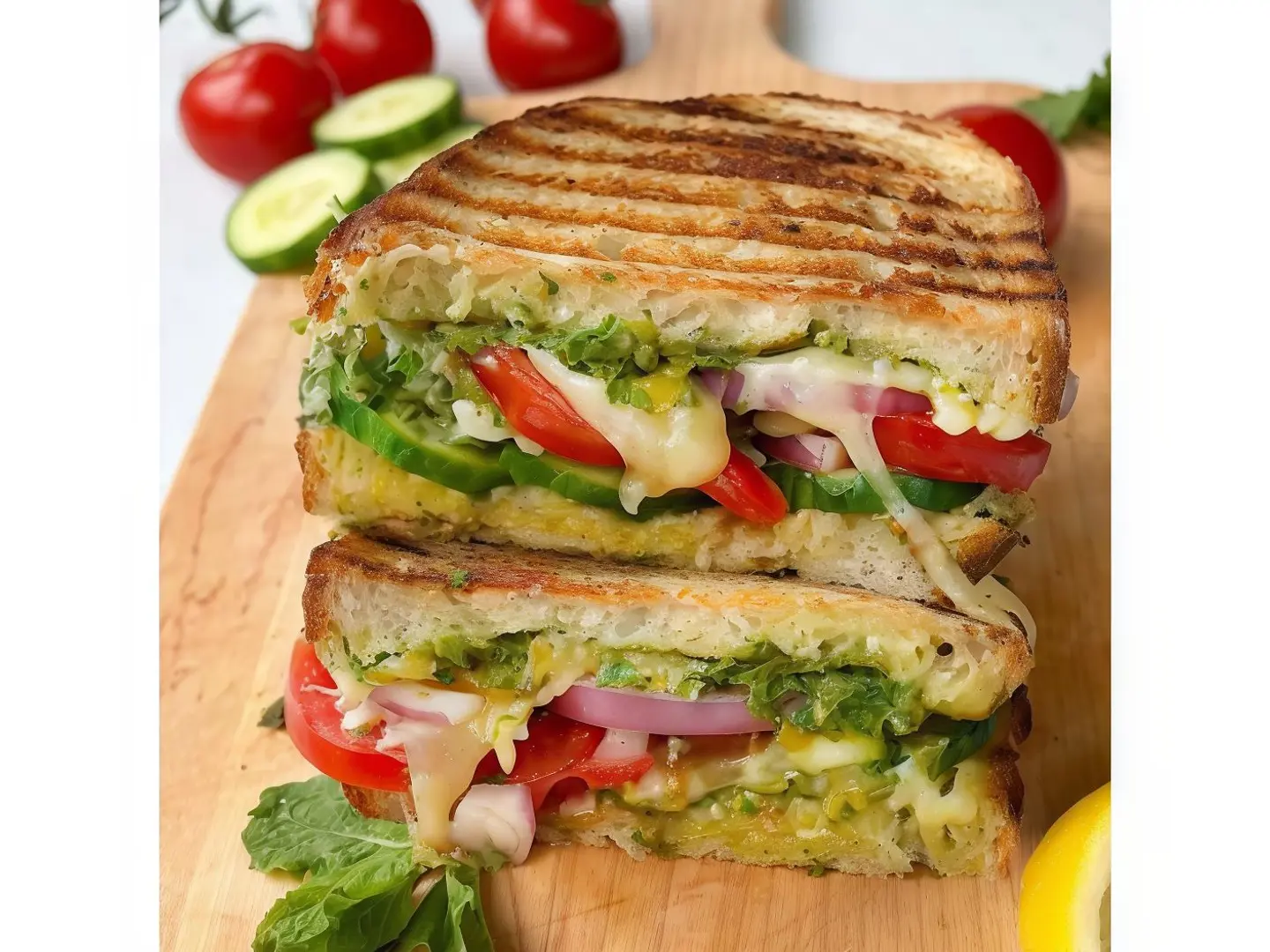 Vegetarian Mumbai Club Sandwich