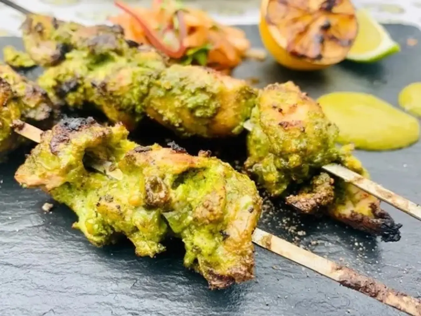 Hariyali Chicken Skewers