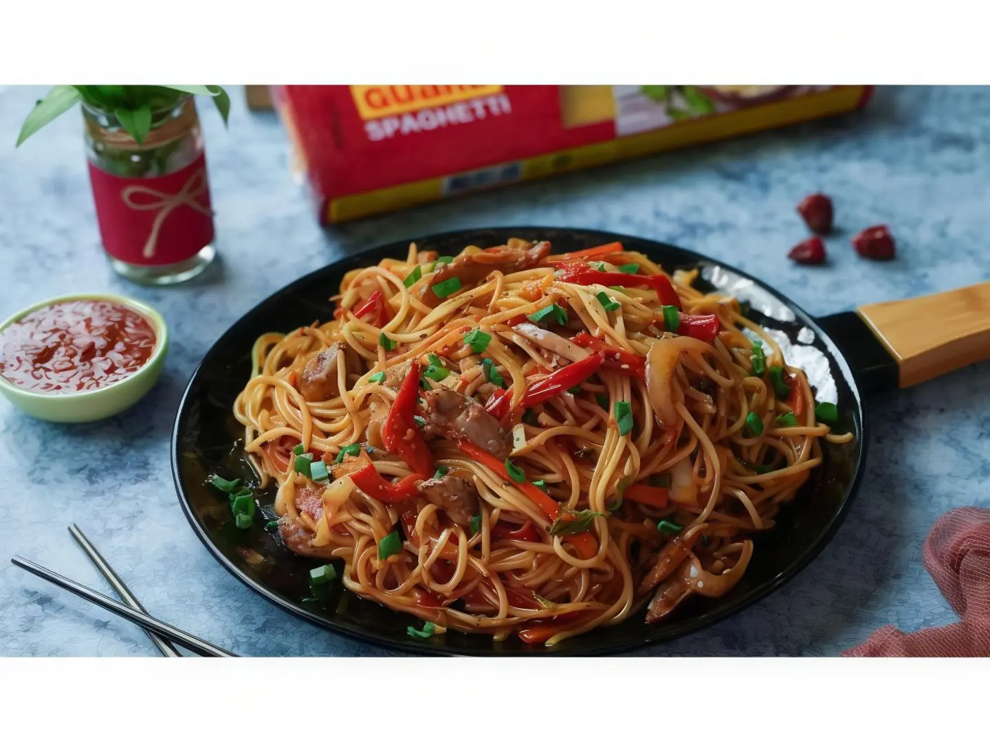 Schezwan Chicken Noodles