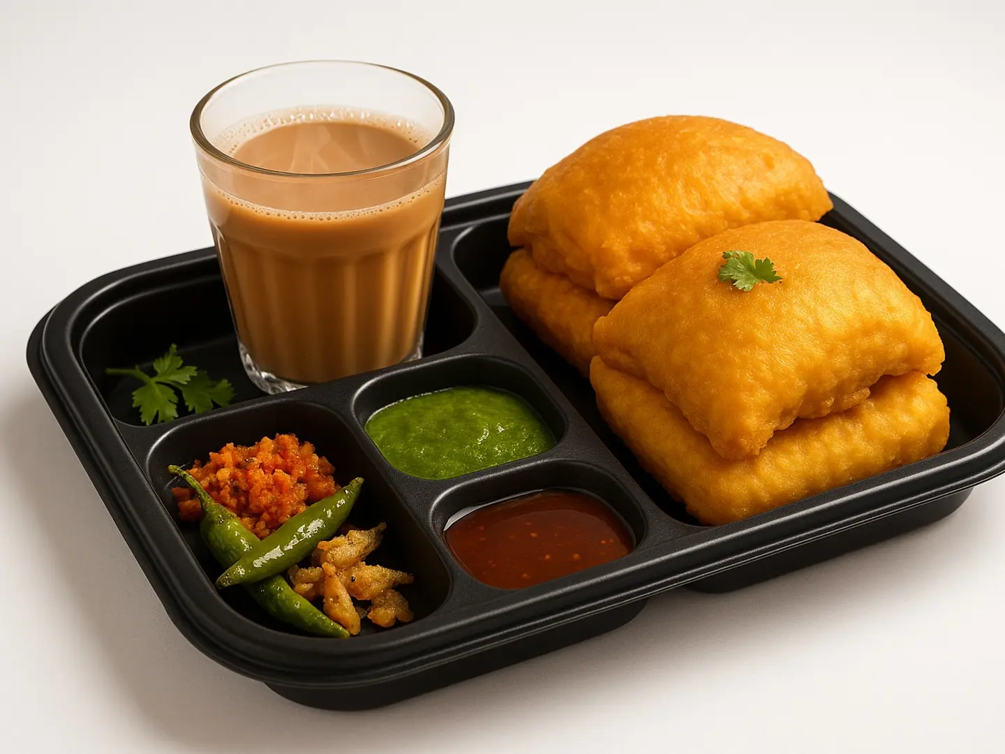 Vt Station Bread Pakoda With Chai Combo