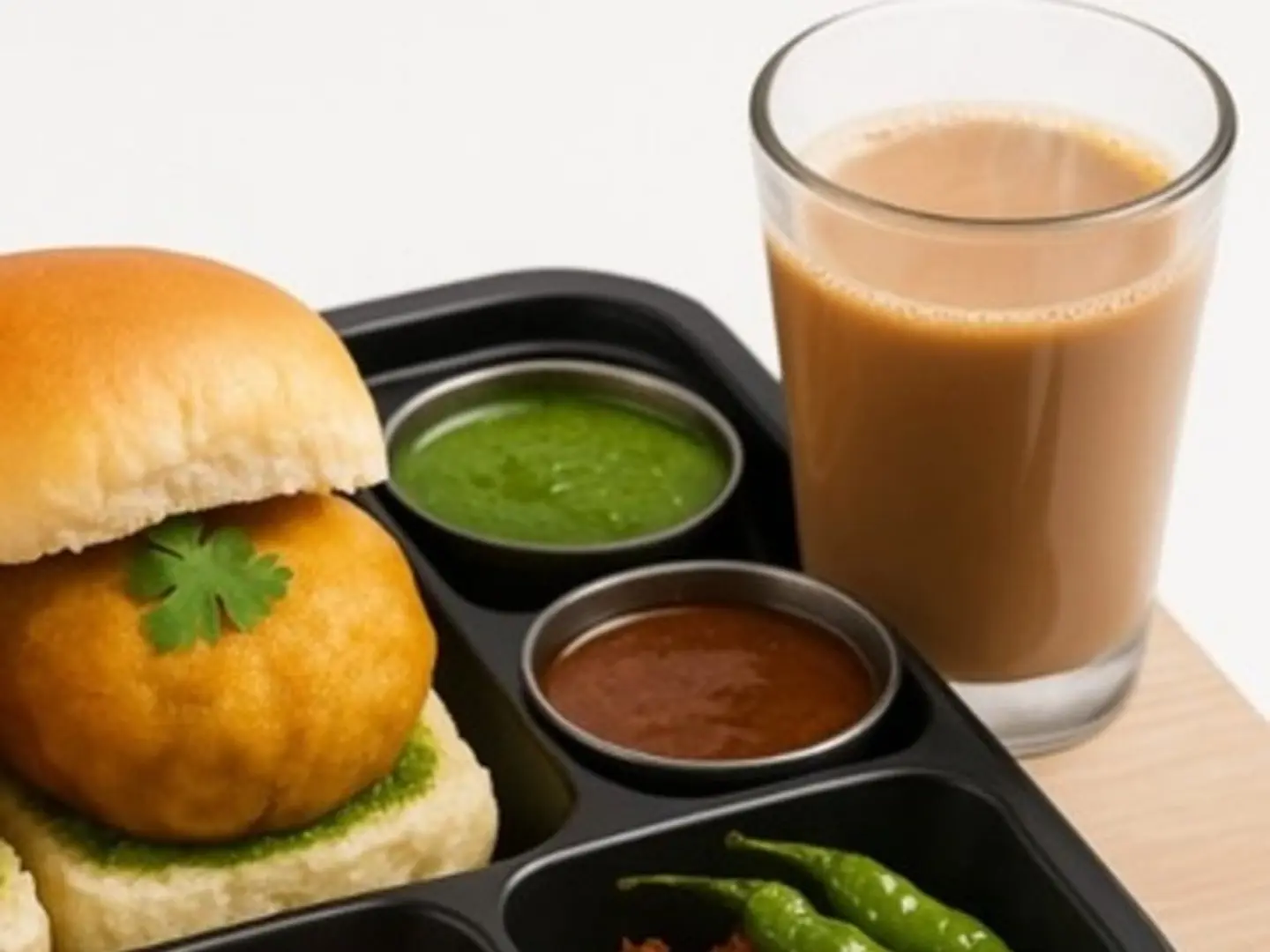 Vt Station Vada Pav With Mumbai Chai Combo