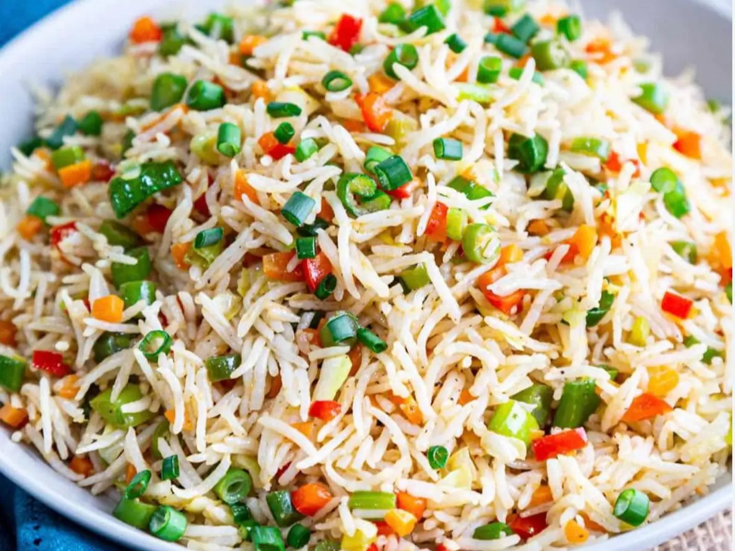 أرز مقلي بالخضار