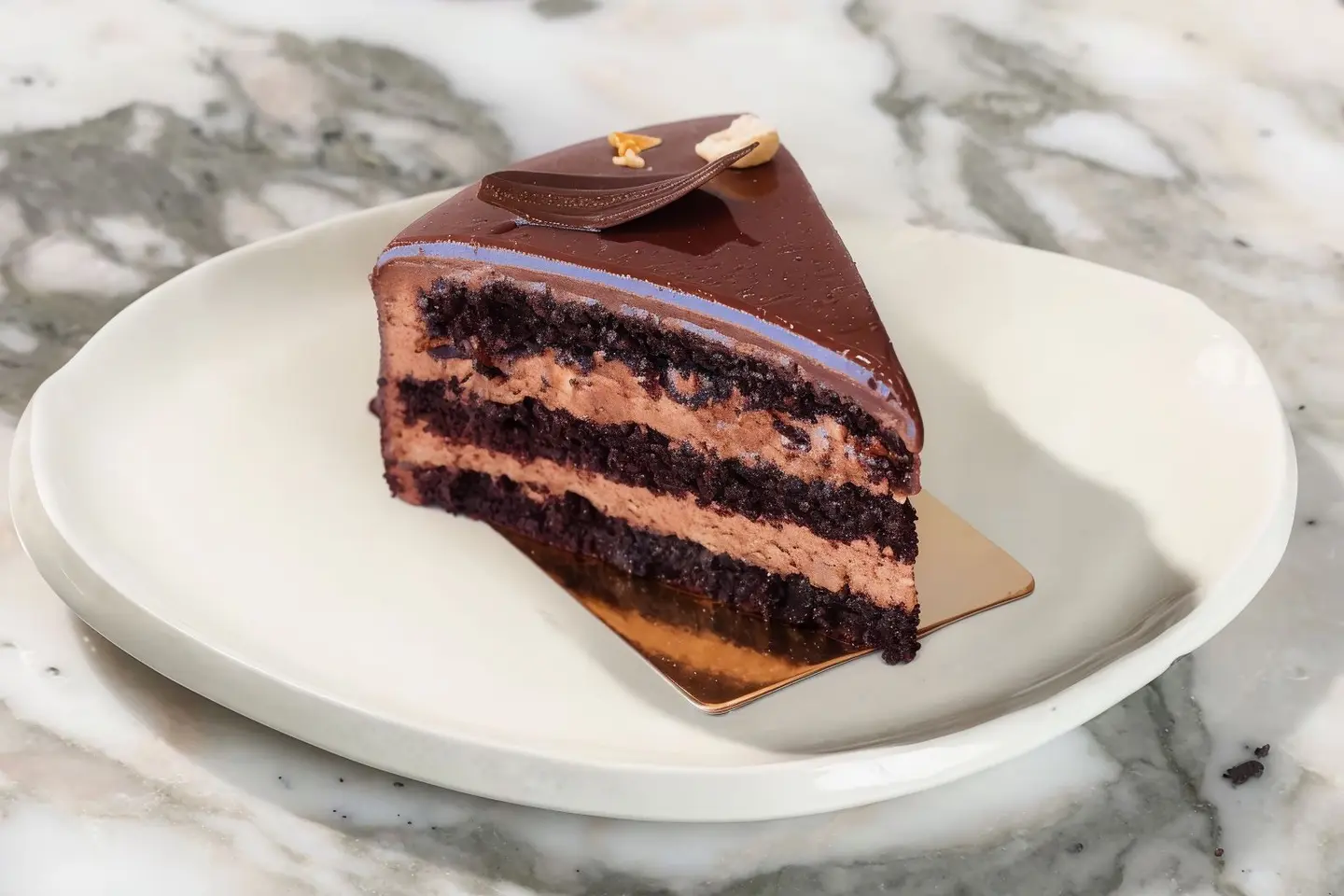 Triangular Chocolate Crunch Cake