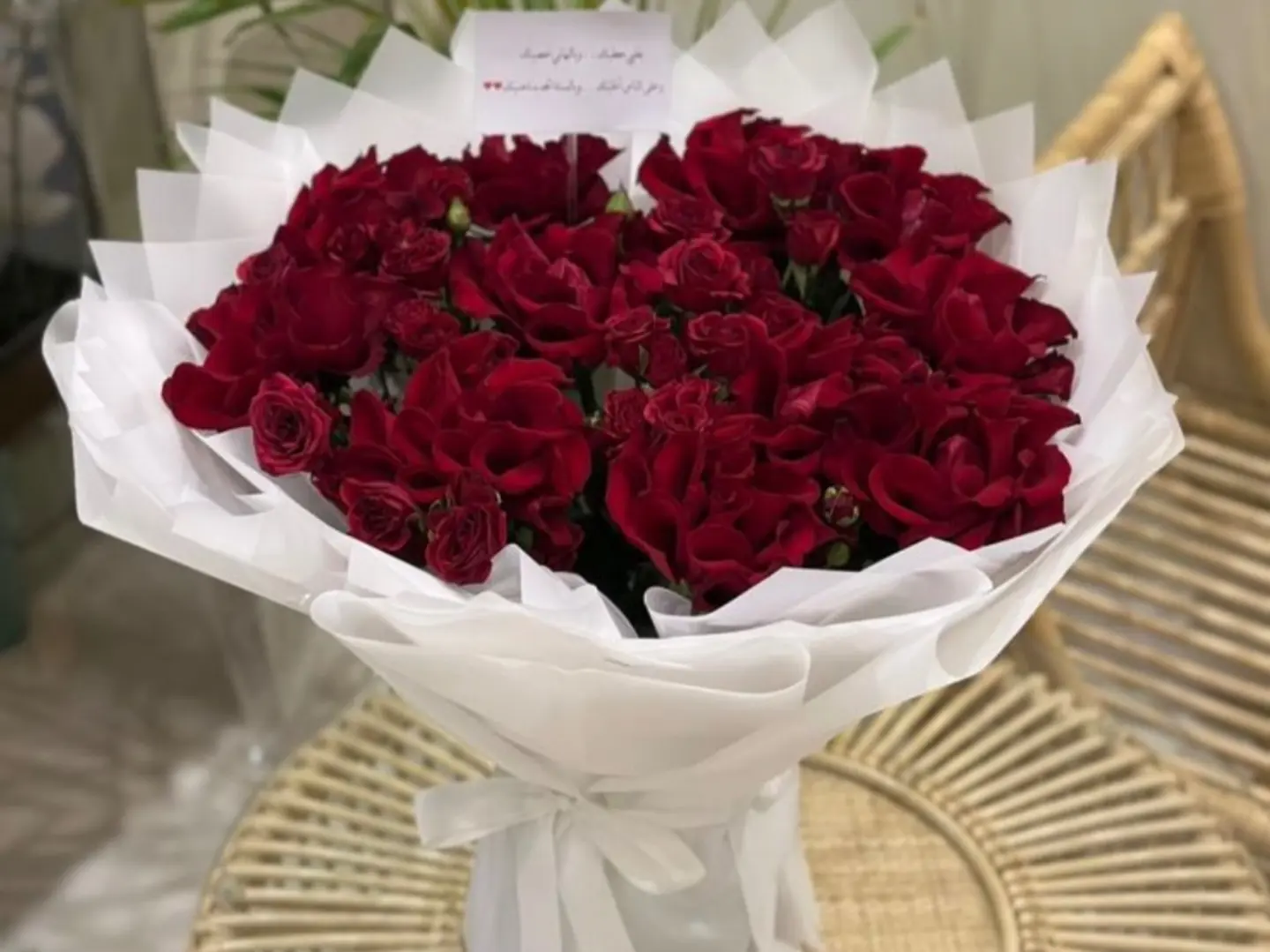 باقة ورد احمر