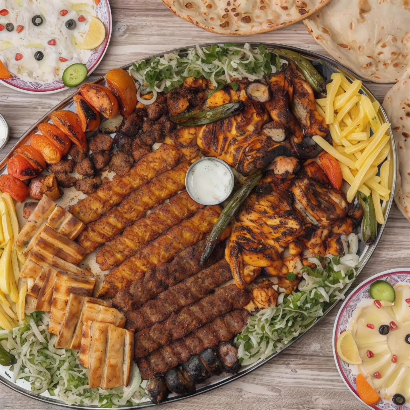 صينية مشويات سكندرية