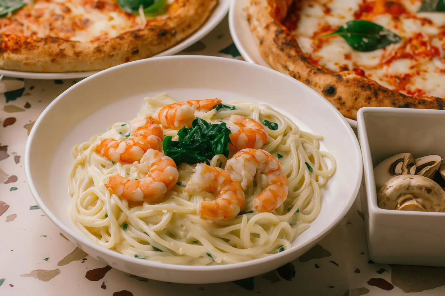 Spinach Shrimp Pasta
