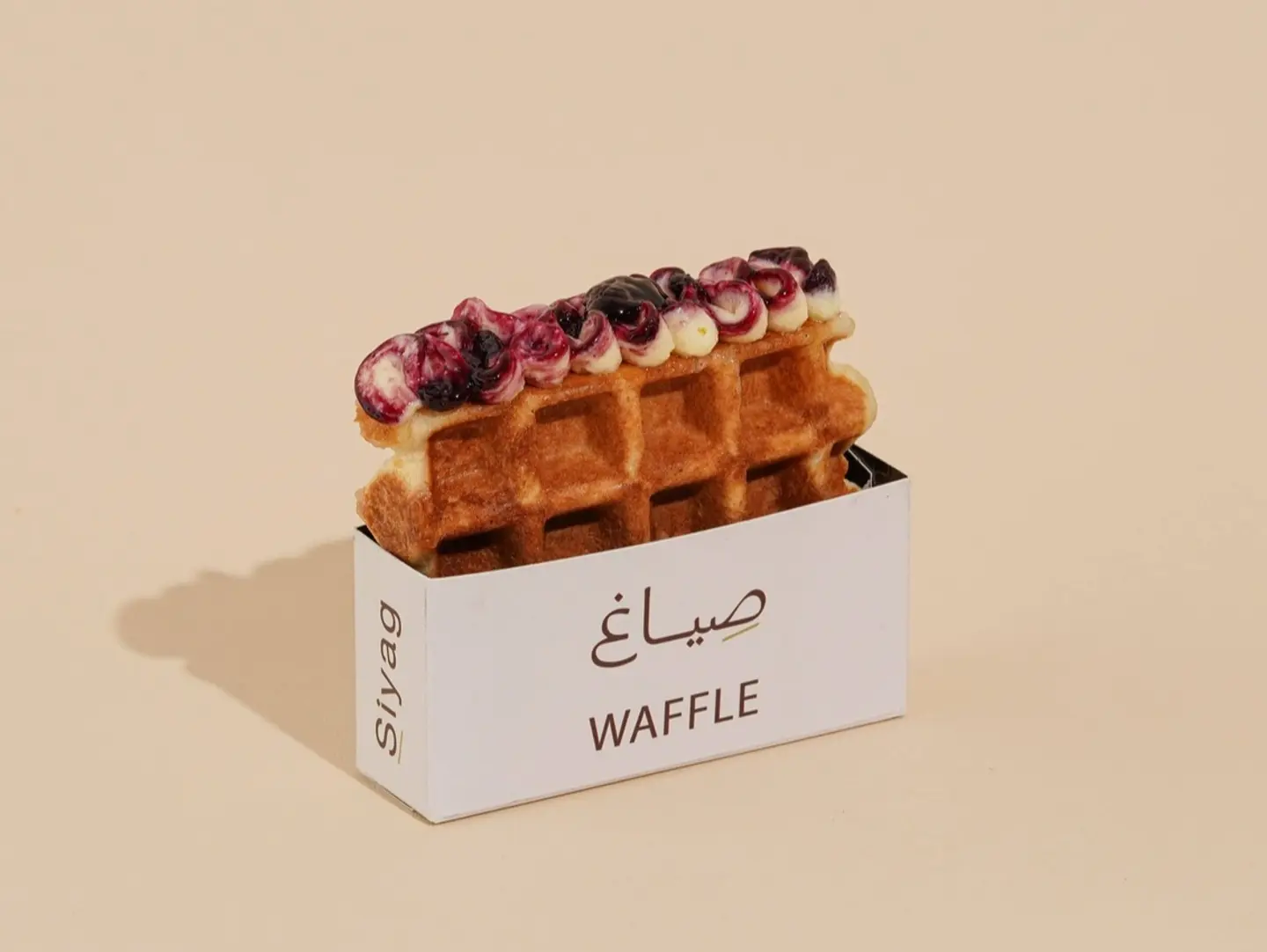 Waffle Cheesecake Blueberry