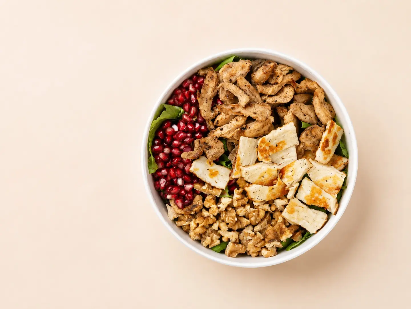 Chicken Haloumi Salad