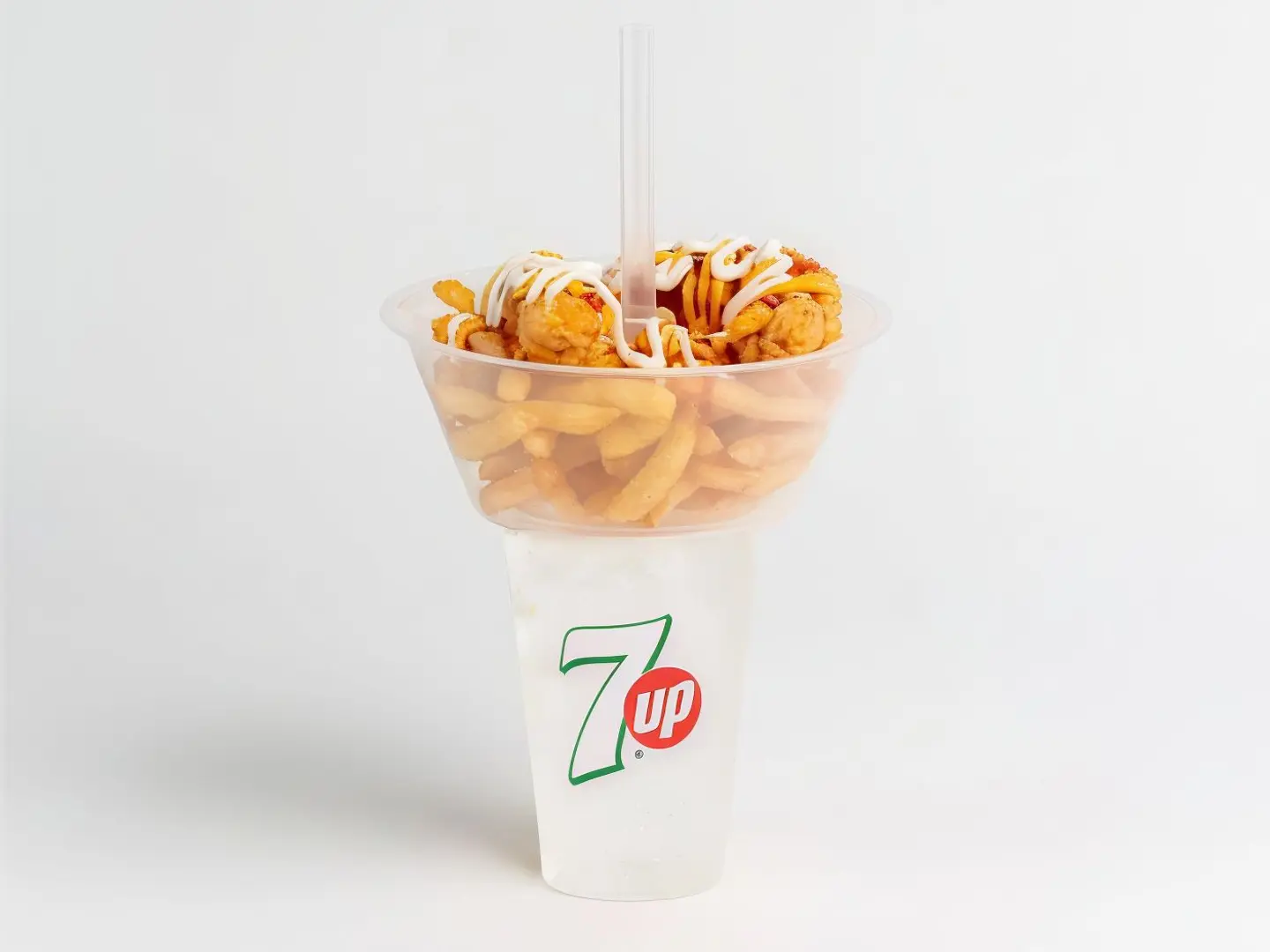 Chicken Strips Fries With 7 Up