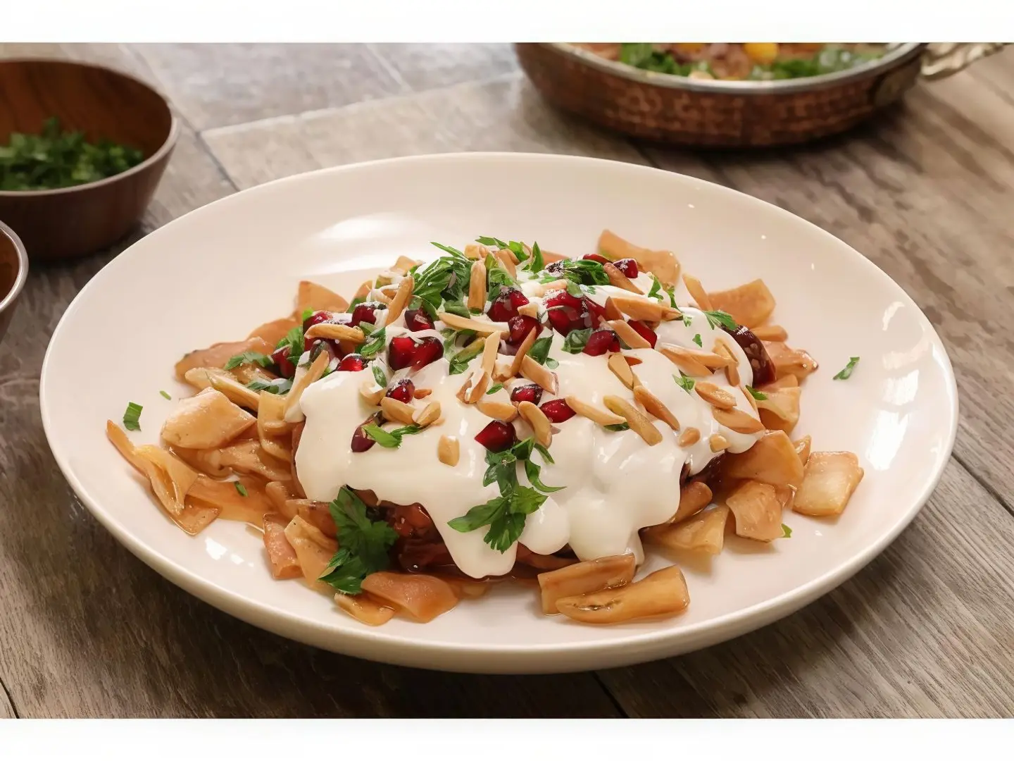 Eggplant Fatteh