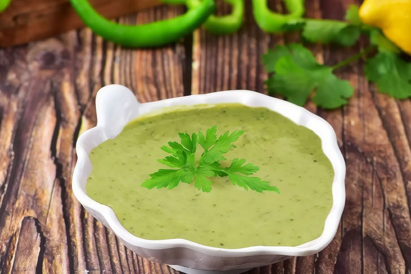 سلطة خضراء حارة