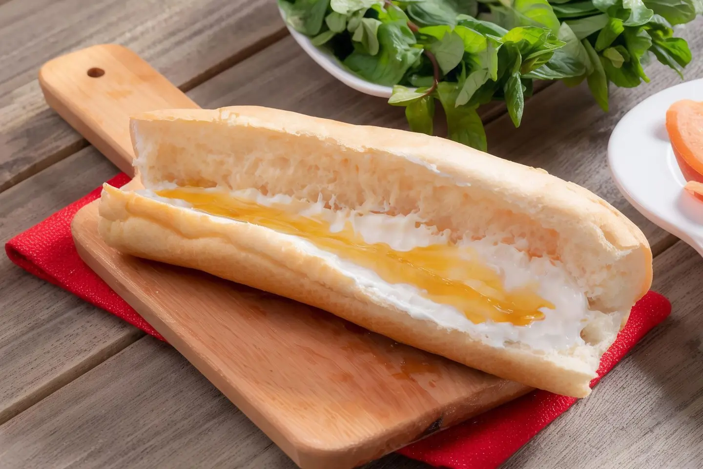 Honey With Labneh Sandwich