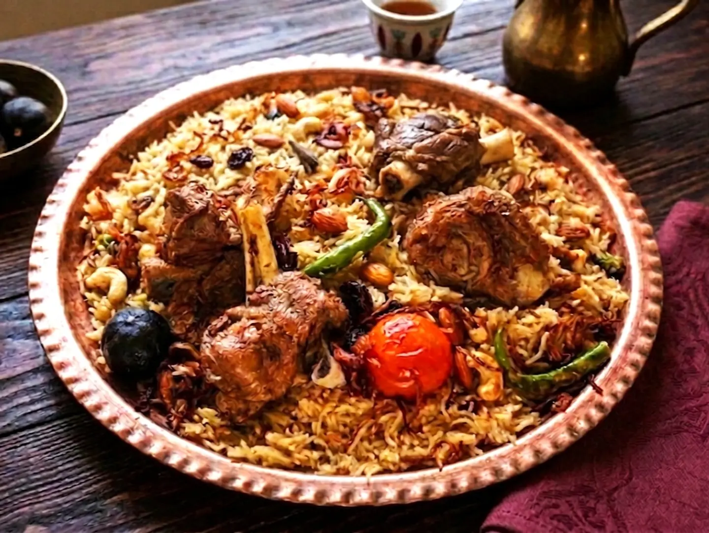 كبسة لحم طازج (4 قطع)