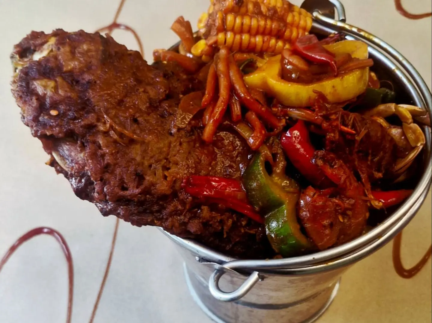 Seafood Bucket With Free Rice