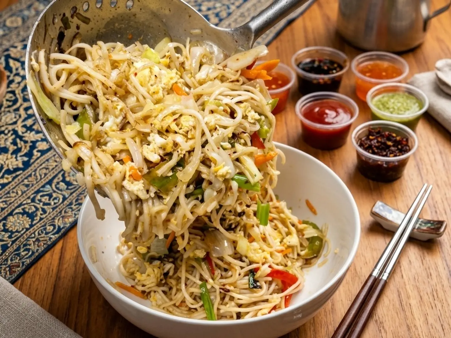 Fried Noodles Eggs Or Vegetables Only No Egg