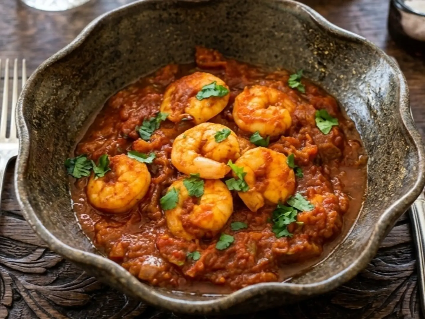 برياني روبيان بالزبدة (6 قطع روبيان)