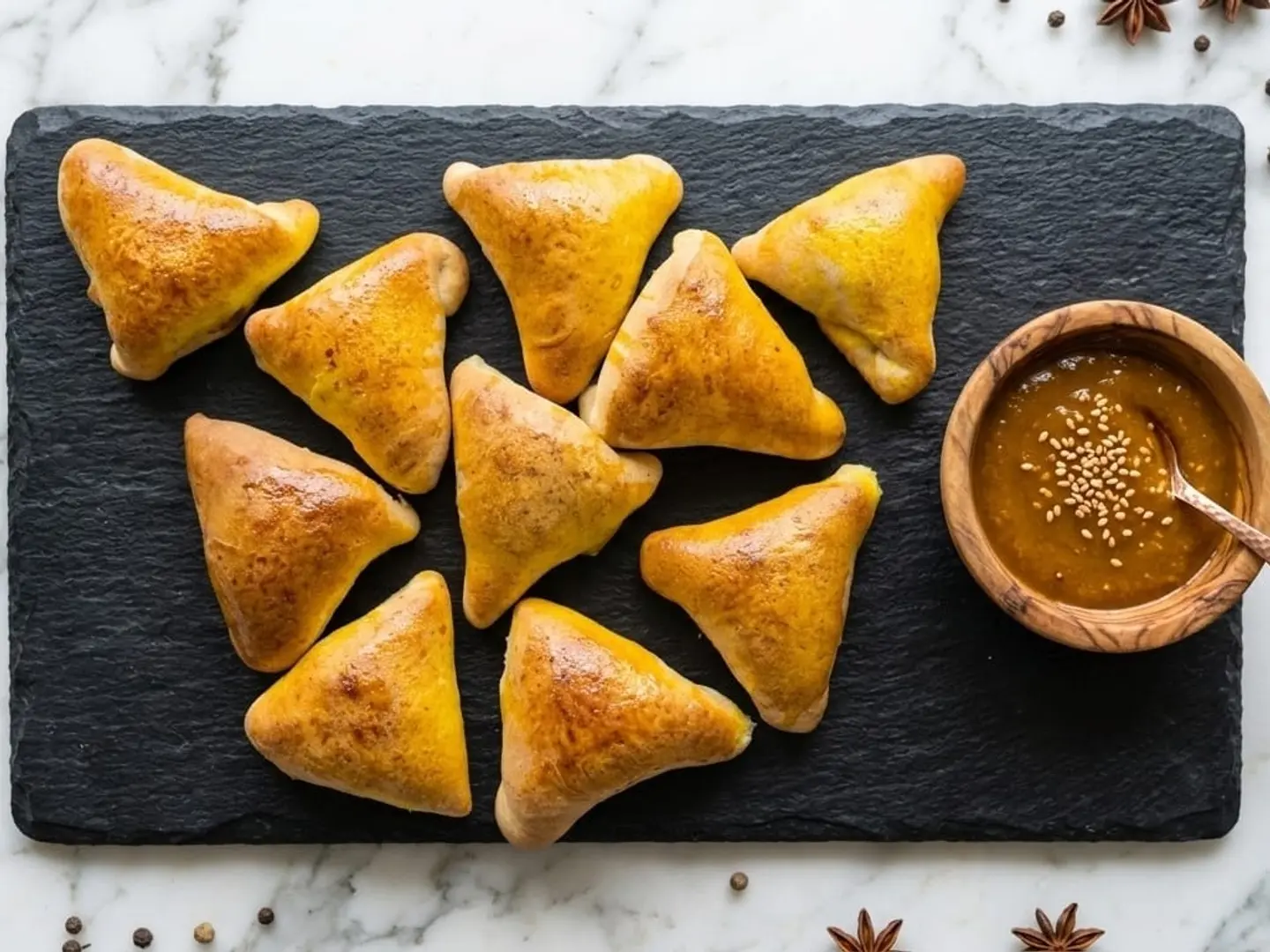 ثلاثة أنواع من الخبز المحشو اللذيذ (سمك، دجاج، لحم بقري)