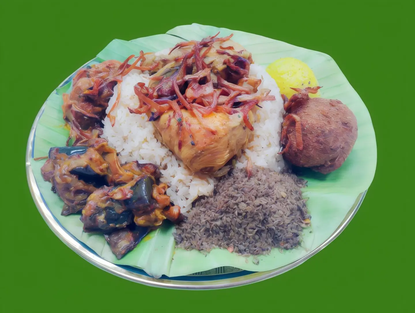 لامبريس - وجبة سيلان ملفوفة في ورقة موز