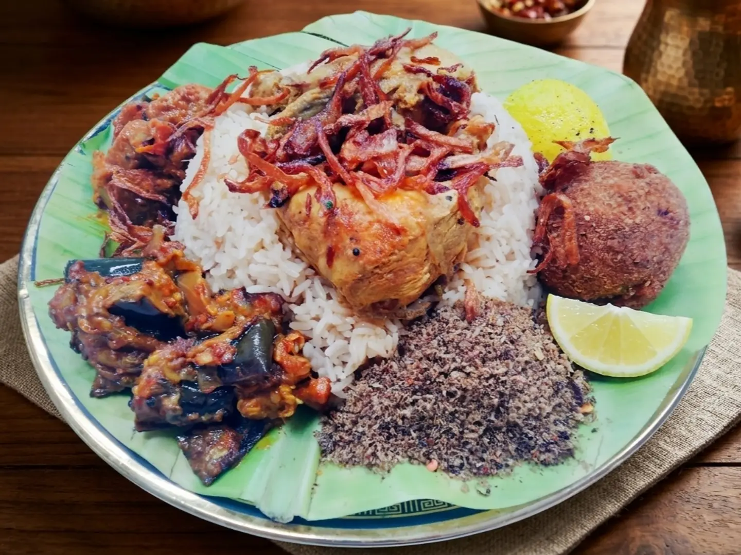 Lamprais A Ceylon Meal Wrapped In A Banana Leaf