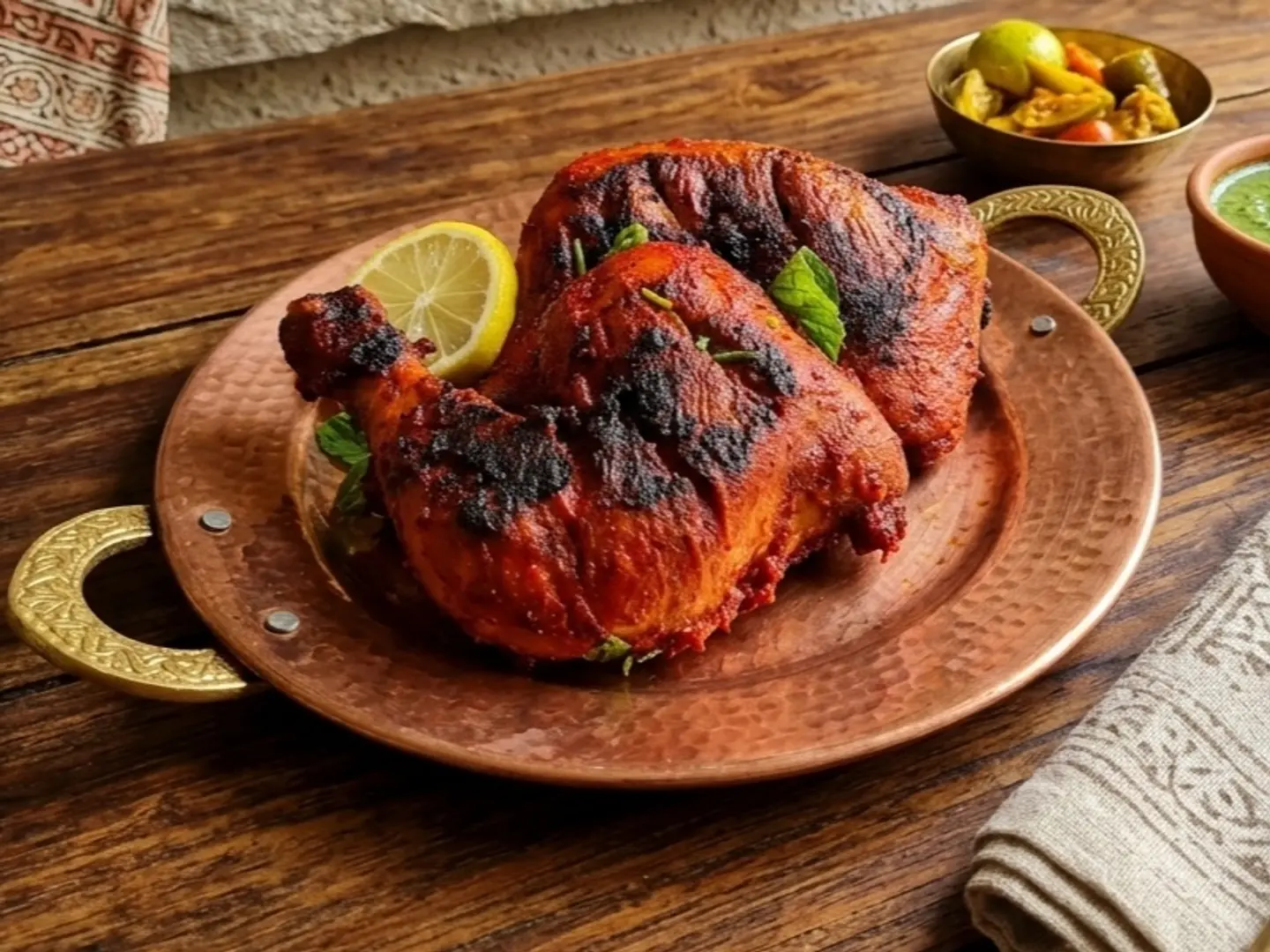 Chicken Whole Leg Masala Coated Deep Fried