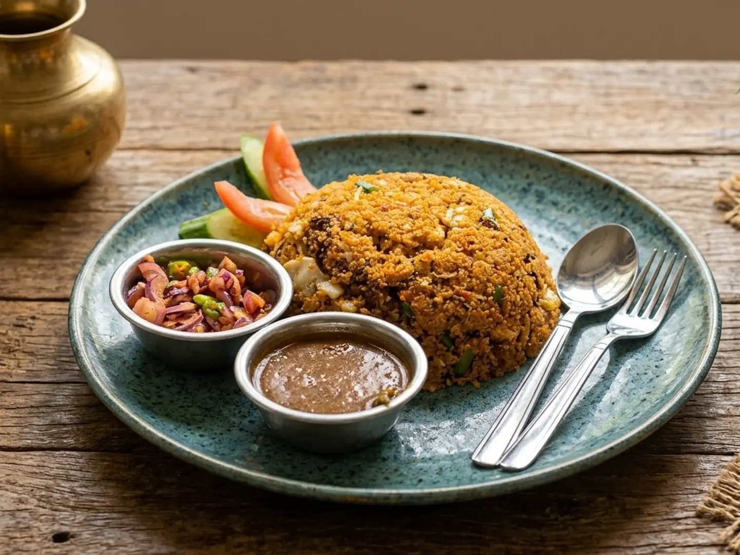 Puttu Kottu With Vegetables Or Egg