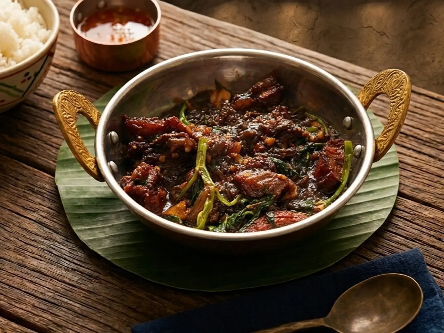 لحم بقري بالكانكونج بدون أرز