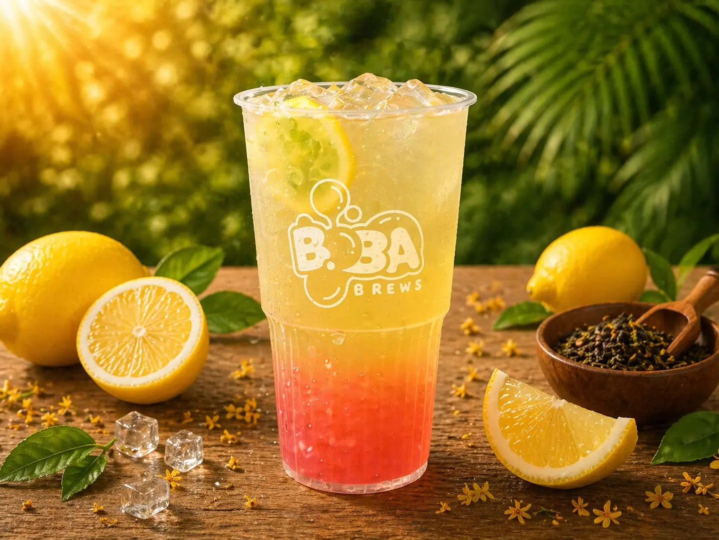 شاي فواكه بالليمون - وسط