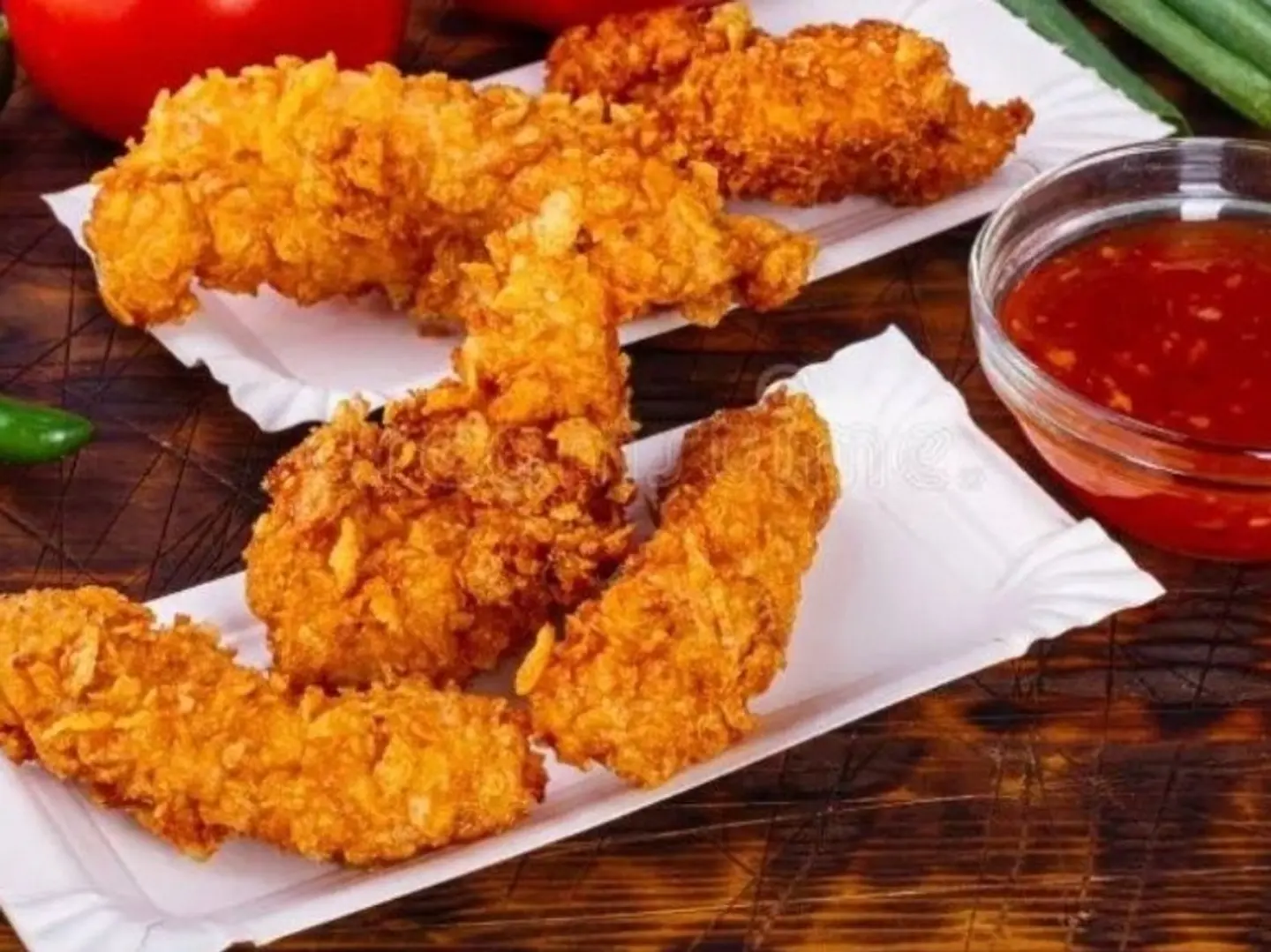 شرائح دجاج حار