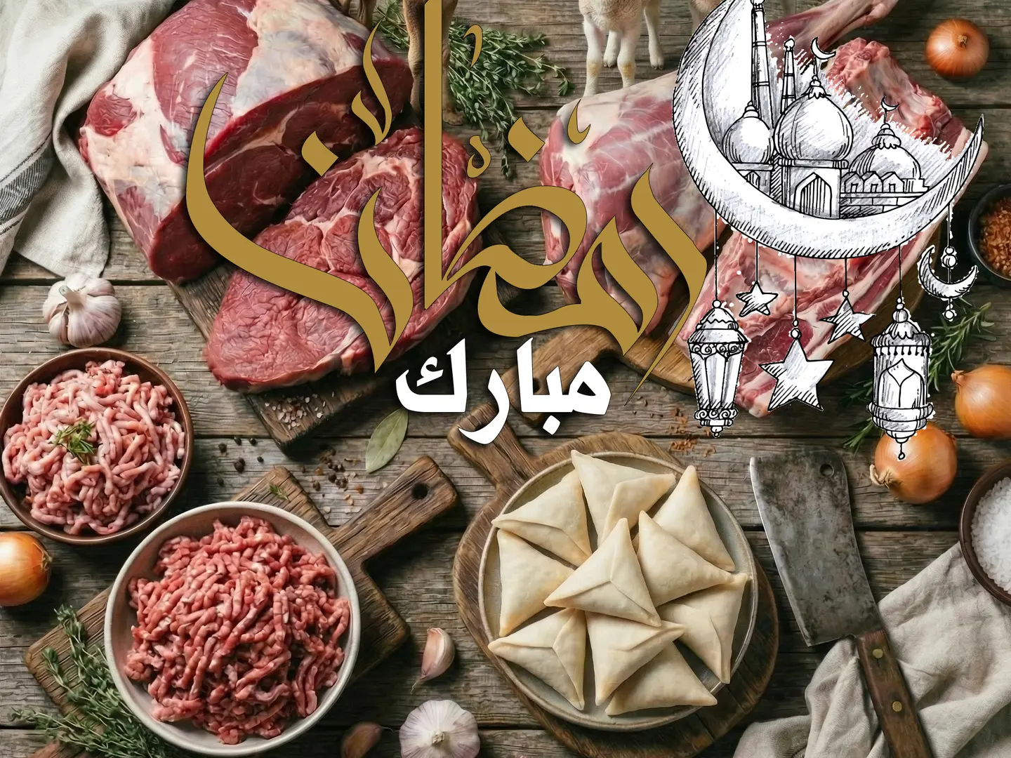 سمبوسة مفرزنة بلحم الحاشي البلدي