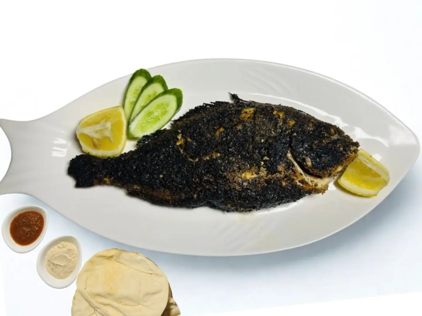 سمك دينيس مشوي رده نص كيلو