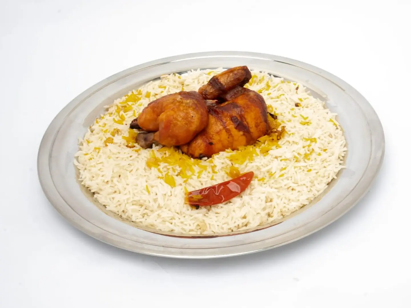 نصف حبة شواية مع الأرز