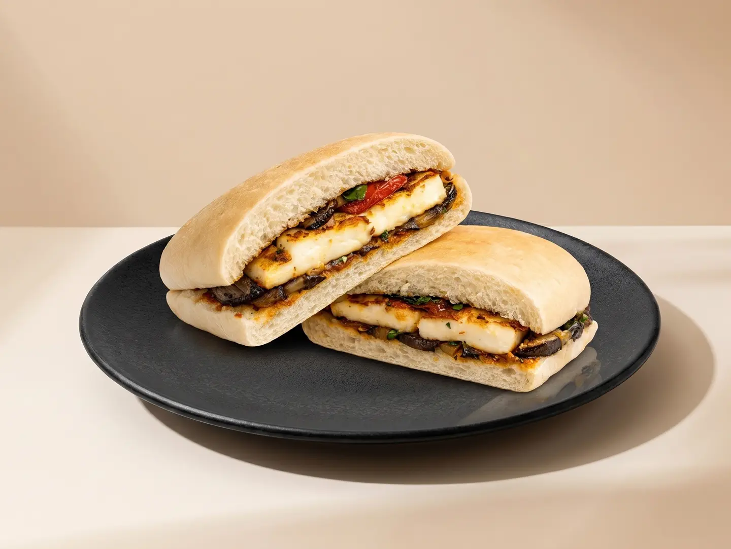 Grilled Halloumi With Vegetables