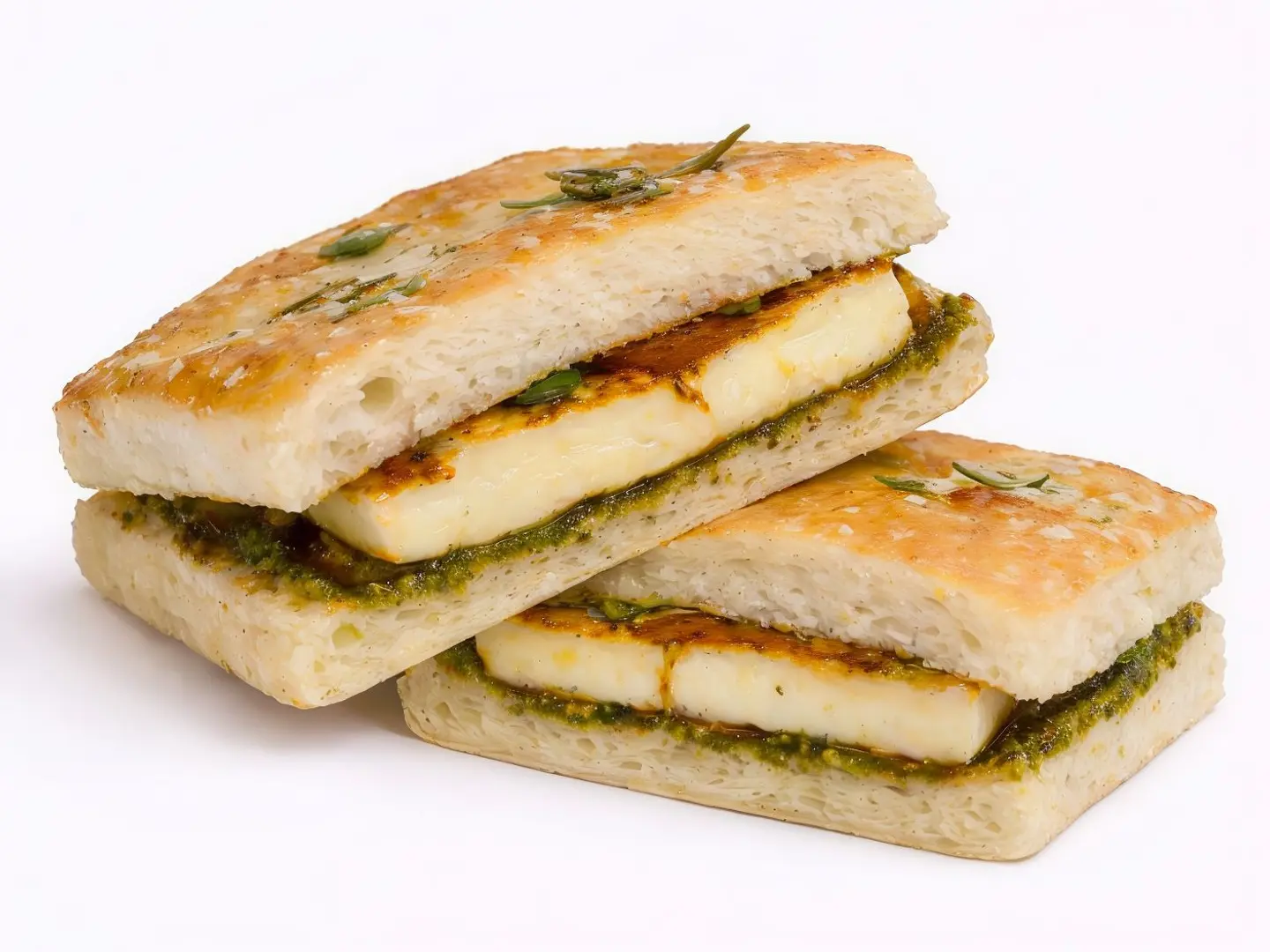 Grilled Halloumi Pesto