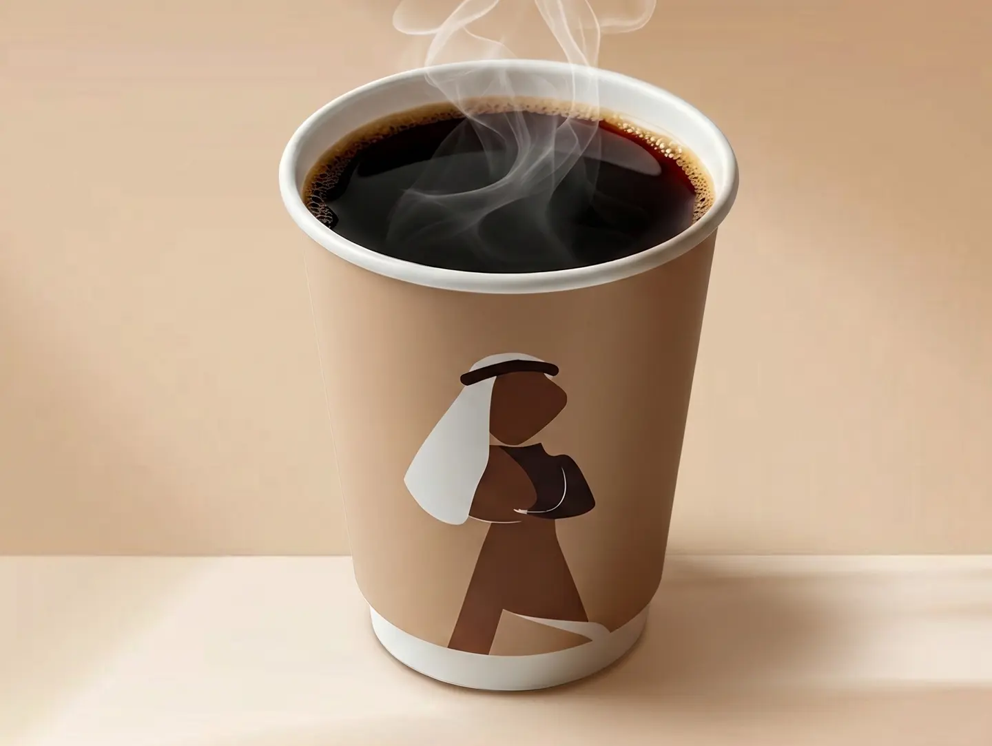قهوة اليوم حار كبير
