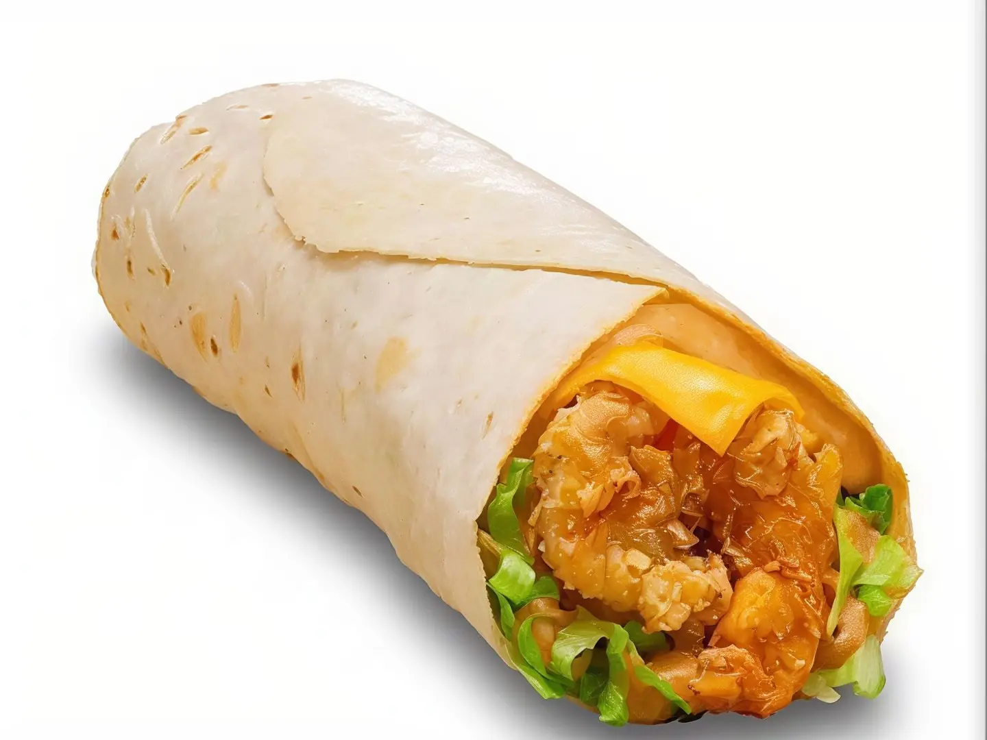 ساندوتش روبيان التورتلا صغير