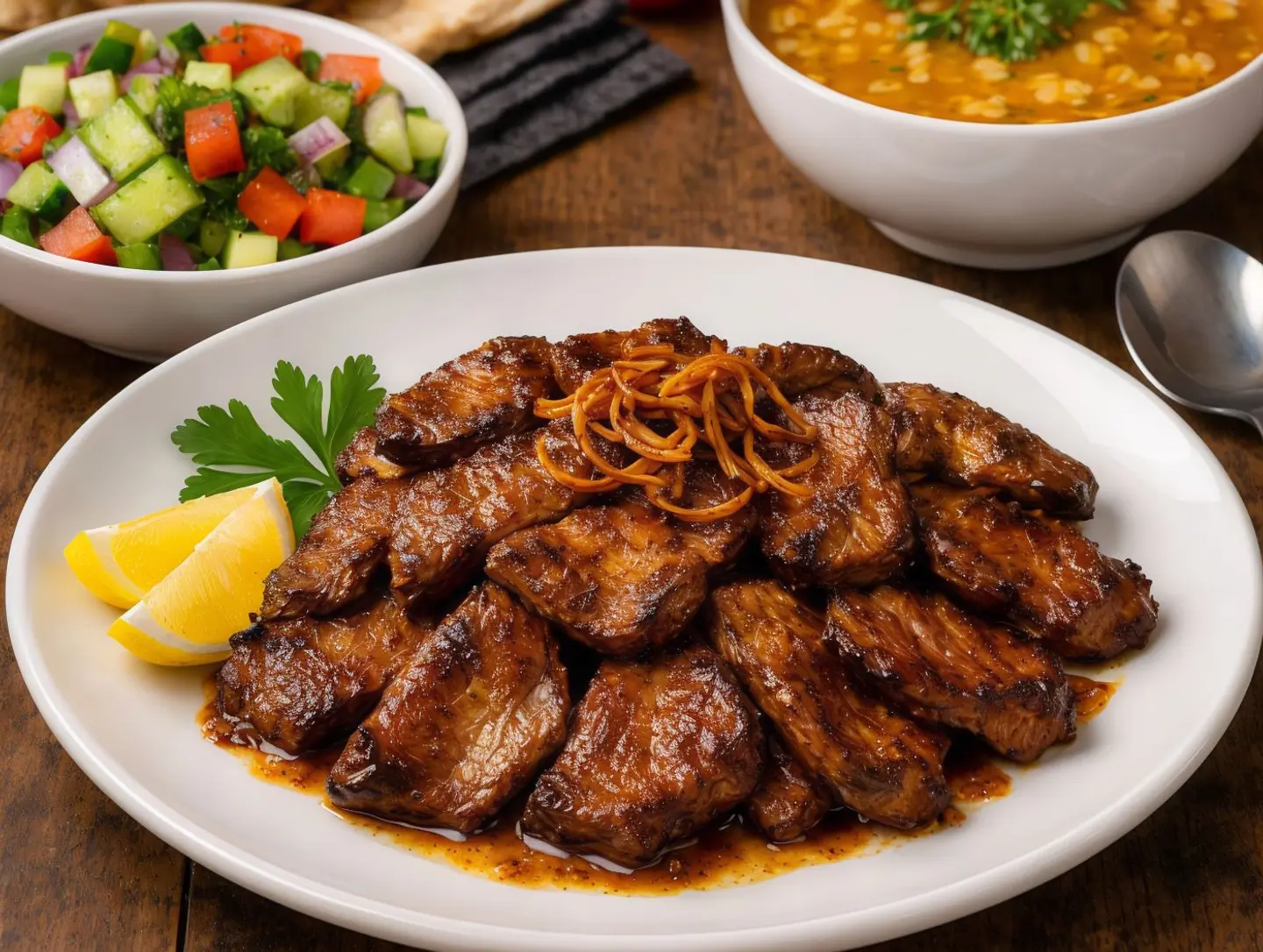 طلب لحم محمر