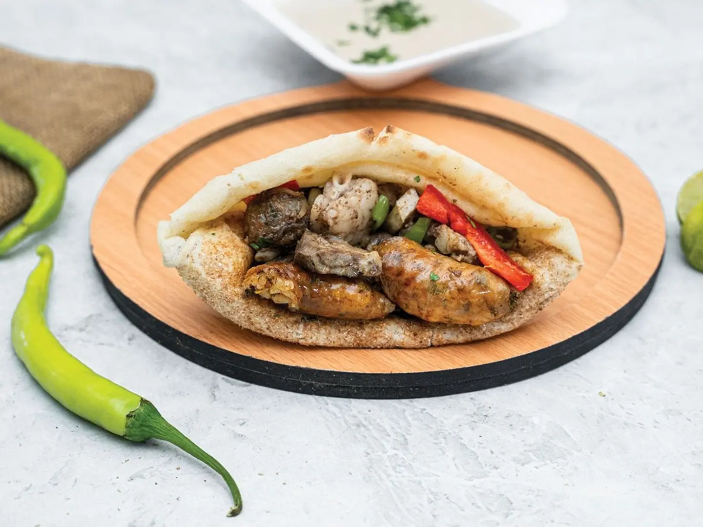 رغيف سمين مشكل