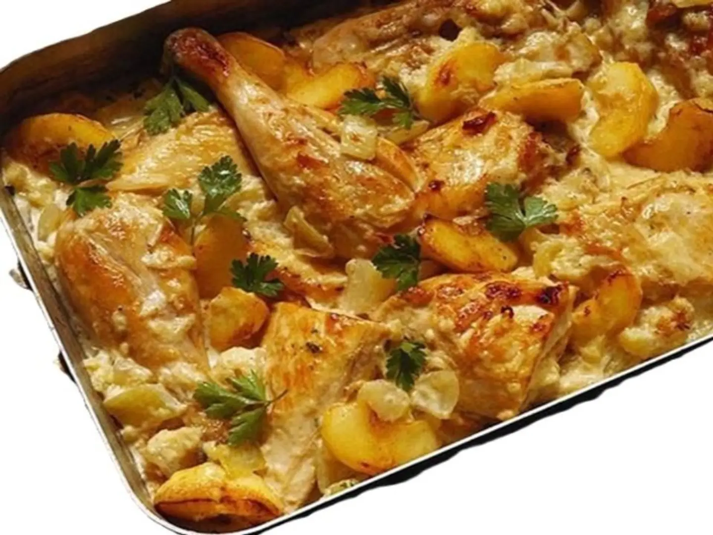 ربع دجاج فرن بالبطاطس