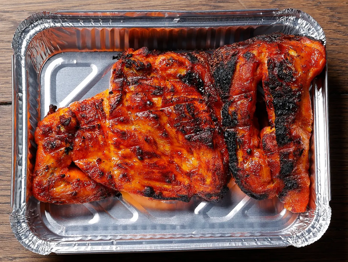 Half Chicken On Charcoal