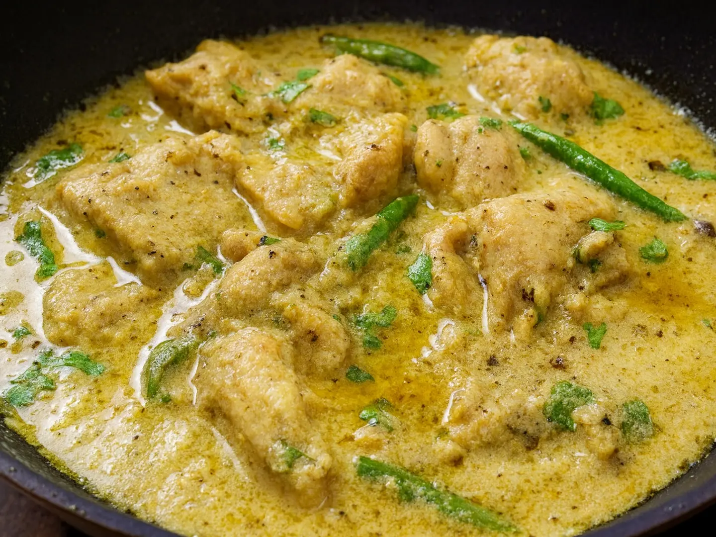 Chicken White Karahi (With Bone)